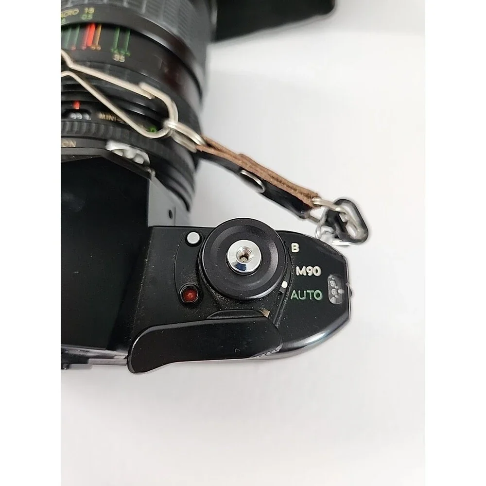 Nikon EM 35mm SLR Film Camera Black Body w/ Extra Lens, Bag & Accessorie